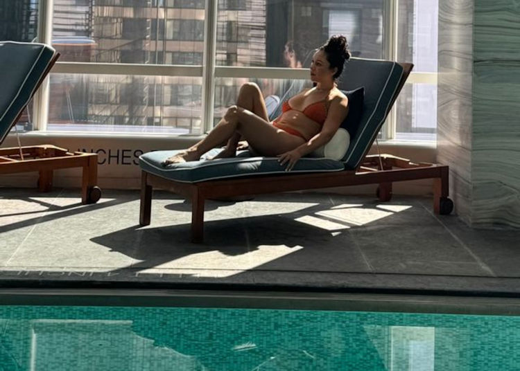 Park Hyatt NY RAQUEL Lounging at the pool
